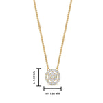 Load image into Gallery viewer, daisy-pendant-necklace-with-diamond-halo-in-FDPD10788-ANGLE1-NL-YG
