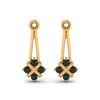 Load image into Gallery viewer, dangle-black-diamond-earring-jackets-in-yellow-gold-FDEAR787GBLACKANGLE1-NL-YG.jpg