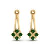 Load image into Gallery viewer, dangle-emerald-earring-jackets-in-yellow-gold-FDEAR787GEMGRANGLE1-NL-YG.jpg
