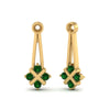 Load image into Gallery viewer, dangle-emerald-earring-jackets-in-yellow-gold-FDEAR787GEMGRANGLE1-NL-YG.jpg