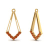 Load image into Gallery viewer, dangle-orange-sapphire-earring-jacket-in-yellow-gold-FDEAR61022GSAOR-NL-YG.jpg