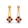 Load image into Gallery viewer, dangle-pink-sapphire-earring-jackets-in-yellow-gold-FDEAR787GSADRPIANGLE1-NL-YG.jpg