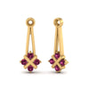 Load image into Gallery viewer, dangle-pink-sapphire-earring-jackets-in-yellow-gold-FDEAR787GSADRPIANGLE1-NL-YG.jpg