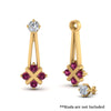Load image into Gallery viewer, dangle-pink-sapphire-earring-jackets-in-yellow-gold-FDEAR787GSADRPIANGLE1-NL-YG.jpg