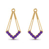 Load image into Gallery viewer, dangle-purple-topaz-earring-jacket-in-yellow-gold-FDEAR61022GVITO-NL-YG.jpg