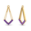 Load image into Gallery viewer, dangle-purple-topaz-earring-jacket-in-yellow-gold-FDEAR61022GVITO-NL-YG.jpg