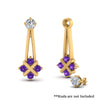 Load image into Gallery viewer, dangle-purple-topaz-sapphire-earring-jackets-in-yellow-gold-FDEAR787GVITOANGLE1-NL-YG.jpg