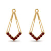 Load image into Gallery viewer, dangle-ruby-earring-jacket-in-yellow-gold-FDEAR61022GRUDR-NL-YG.jpg