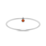 Load image into Gallery viewer, dangling-bezel-promise-orange-sapphire-ring-in-white-gold-FD9399RORGSAOR-NL-WG.jpg
