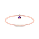 Load image into Gallery viewer, dangling-bezel-promise-purple-topaz-ring-in-rose-gold-FD9399RORGVITO-NL-RG.jpg
