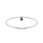 Load image into Gallery viewer, dangling-bezel-promise-purple-topaz-ring-in-white-gold-FD9399RORGVITO-NL-WG.jpg
