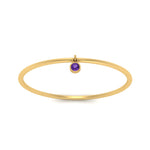Load image into Gallery viewer, dangling-bezel-promise-purple-topaz-ring-in-yellow-gold-FD9399RORGVITO-NL-YG.jpg
