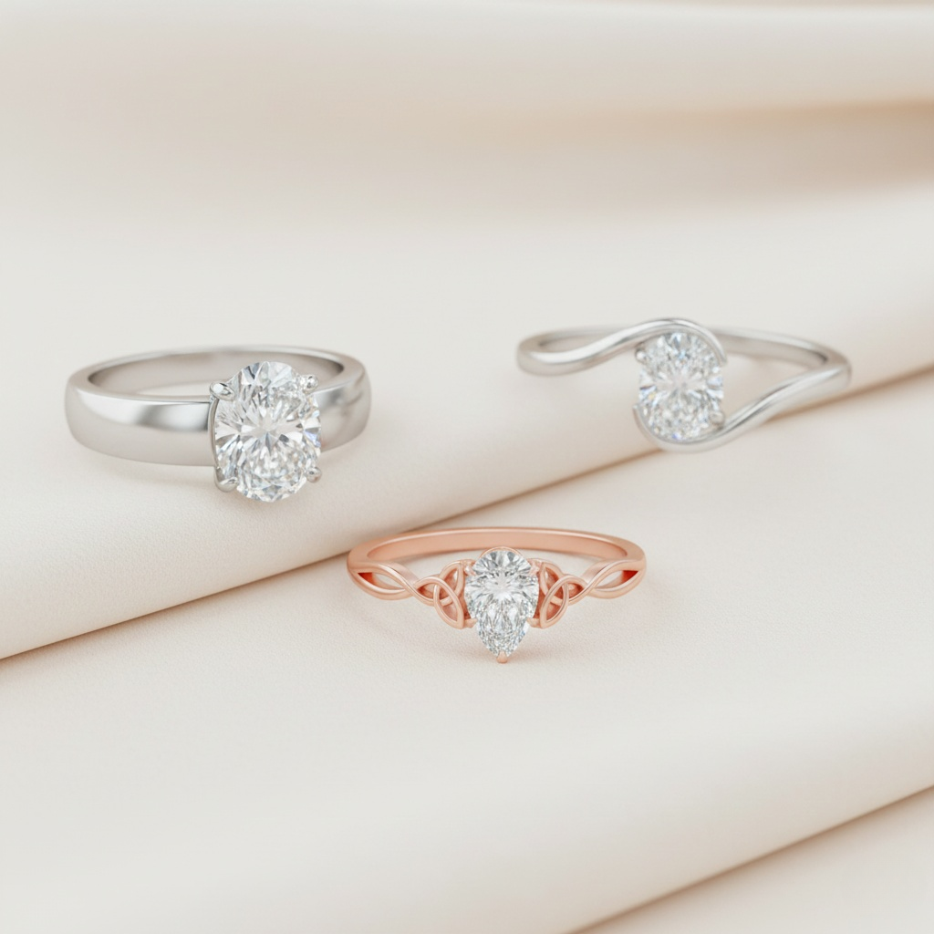 Lab-Grown Diamond Solitaire Engagement Rings