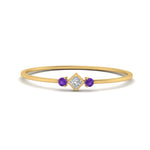 Load image into Gallery viewer, delicate-3-stone-stackable-diamond-band-with-blue-topaz-in-yellow-gold-FD9396RORGVITO-NL-YG.jpg
