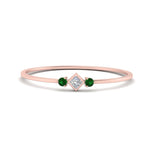 Load image into Gallery viewer, delicate-3-stone-stackable-diamond-band-with-emerald-in-rose-gold-FD9396RORGEMGR-NL-RG.jpg
