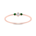 Load image into Gallery viewer, delicate-3-stone-stackable-diamond-band-with-emerald-in-rose-gold-FD9396RORGEMGR-NL-RG.jpg
