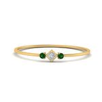 Load image into Gallery viewer, delicate-3-stone-stackable-diamond-band-with-emerald-in-yellow-gold-FD9396RORGEMGR-NL-YG.jpg
