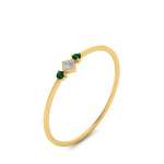 Load image into Gallery viewer, delicate-3-stone-stackable-diamond-band-with-emerald-in-yellow-gold-FD9396RORGEMGR-NL-YG.jpg
