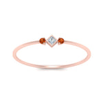 Load image into Gallery viewer, delicate-3-stone-stackable-diamond-band-with-orange-sapphire-in-rose-gold-FD9396RORGSAOR-NL-RG.jpg
