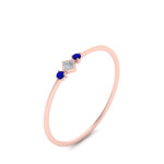 Load image into Gallery viewer, delicate-3-stone-stackable-diamond-band-with-sapphire-in-rose-gold-FD9396RORGSABL-NL-RG.jpg
