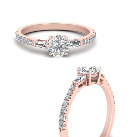 Delicate Antique Pave Round Cut Diamond Ring