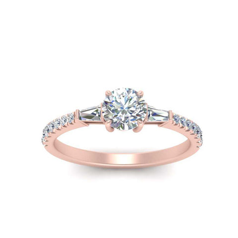 Delicate Antique Pave Round Cut Diamond Ring