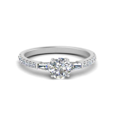 Delicate Antique Pave Engagement Ring