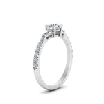 Load image into Gallery viewer, Delicate Antique Pave Engagement Ring
