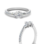 Load image into Gallery viewer, Delicate Antique Pave Engagement Ring
