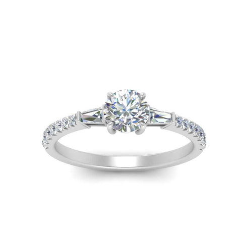 Delicate Antique Pave Engagement Ring