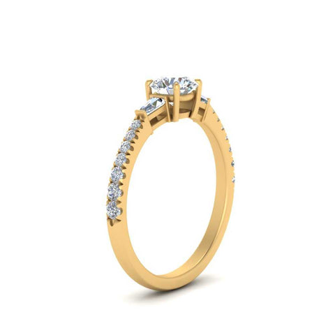 Delicate Antique Pave Round Cut Diamond Ring