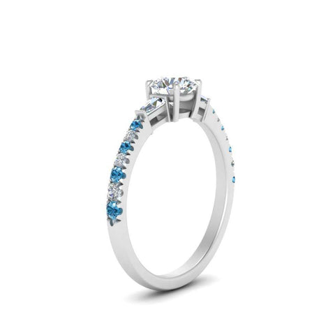 Delicate Antique Pave Engagement Ring