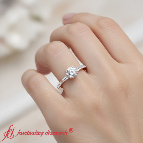 Delicate Antique Pave Round Cut Diamond Ring