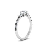 Load image into Gallery viewer, Delicate Antique Pave Engagement Ring
