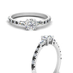 Load image into Gallery viewer, Delicate Antique Pave Engagement Ring
