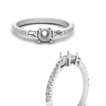 Load image into Gallery viewer, Semi Mount Delicate Antique Pave Engagement Ring
