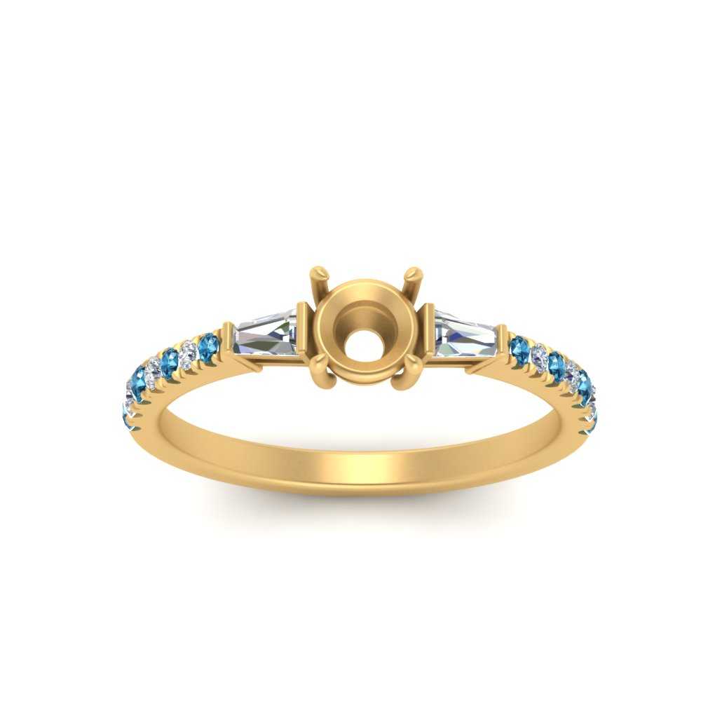 Semi Mount Delicate Antique Pave Engagement Ring