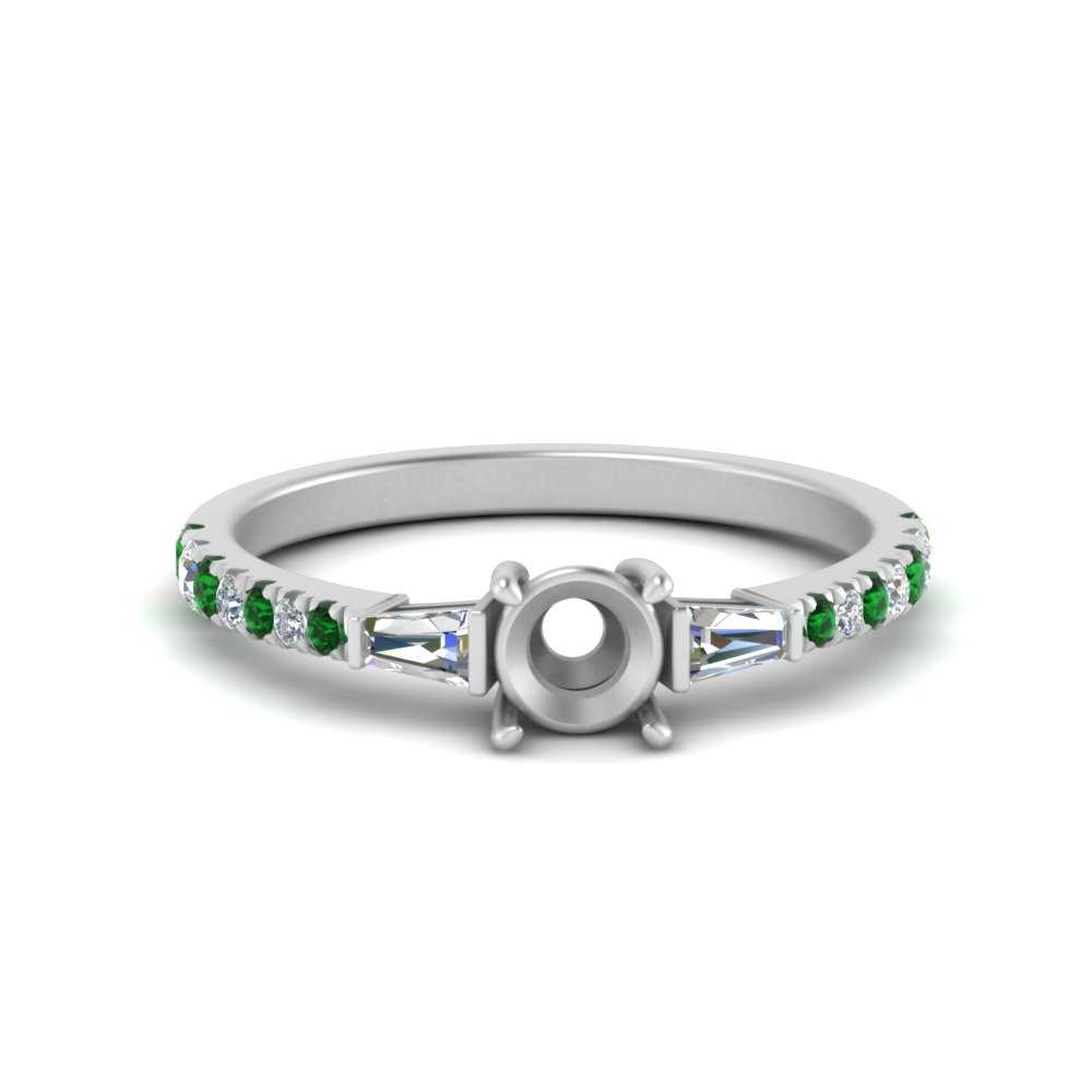 Semi Mount Delicate Antique Pave Engagement Ring