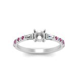 Load image into Gallery viewer, Semi Mount Delicate Antique Pave Engagement Ring
