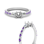 Load image into Gallery viewer, Semi Mount Delicate Antique Pave Engagement Ring
