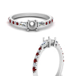 Load image into Gallery viewer, Semi Mount Delicate Antique Pave Engagement Ring
