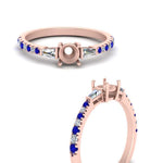 Load image into Gallery viewer, Semi Mount Delicate Antique Pave Engagement Ring
