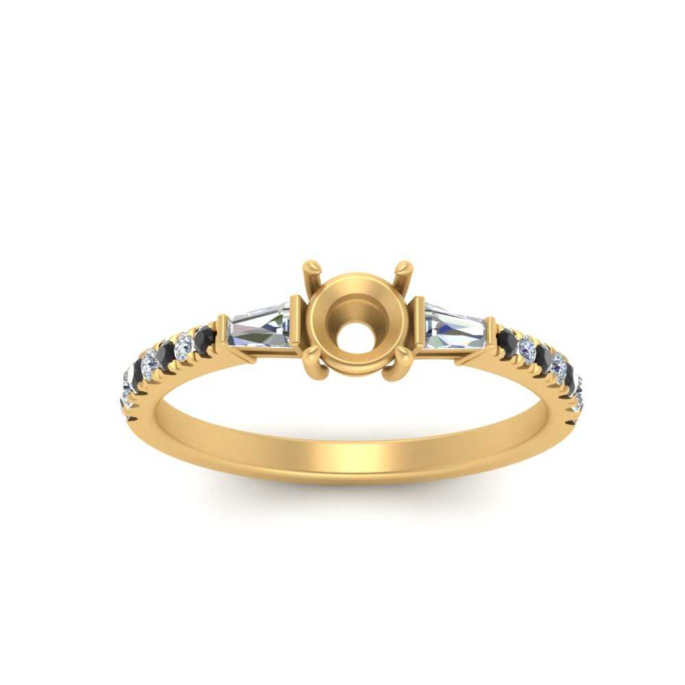 Semi Mount Delicate Antique Pave Engagement Ring