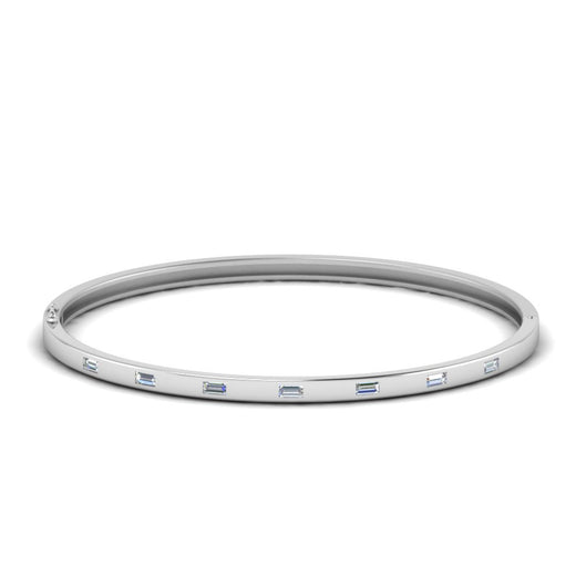 Delicate Baguette Bangle Bracelet