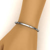 Load image into Gallery viewer, Delicate Baguette Bangle Bracelet