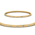 Thumbnail 11 - Delicate Baguette Bangle Bracelet