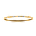 Thumbnail 14 - Delicate Baguette Bangle Bracelet