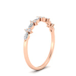 Load image into Gallery viewer, delicate-diamond-marquise-and-round-stack-wedding-band-in-rose-gold-FD11310BANGLE3-NL-RG.jpg
