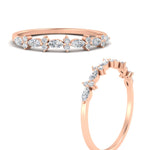 Load image into Gallery viewer, delicate-diamond-marquise-and-round-stack-wedding-band-in-rose-gold-FD11310BANGLE3-NL-RG.jpg
