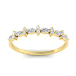 Load image into Gallery viewer, delicate-diamond-marquise-and-round-stack-wedding-band-in-yellow-gold-FD11310BANGLE3-NL-YG.jpg
